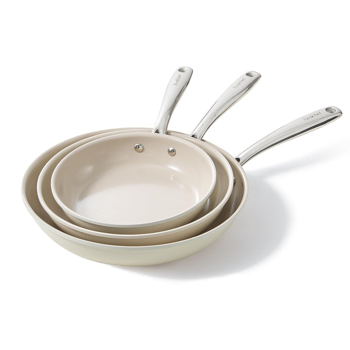 Redchef Pfannenset Keramik Induktion, Antihaft Bratpfannen 20 24 28 cm für alle Herdarten, PTFE-frei