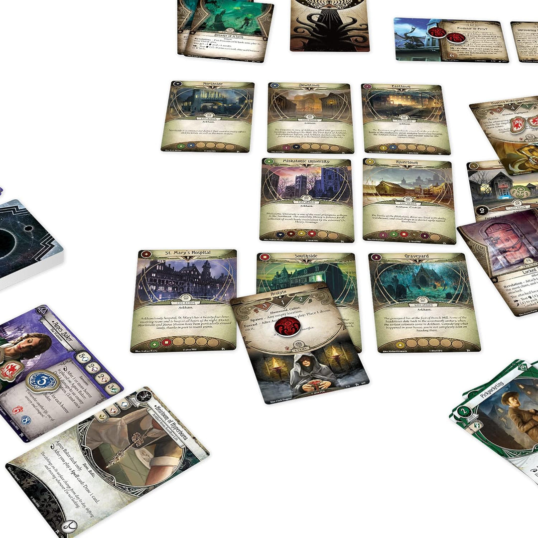 Fantasy Flight Games , Arkham Horror The Card Game , Card Game , Ages 14+ , 1 to 4 Players , 60 to 1