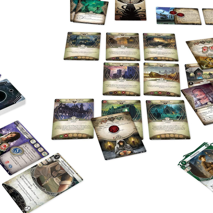 Fantasy Flight Games , Arkham Horror The Card Game , Card Game , Ages 14+ , 1 to 4 Players , 60 to 1