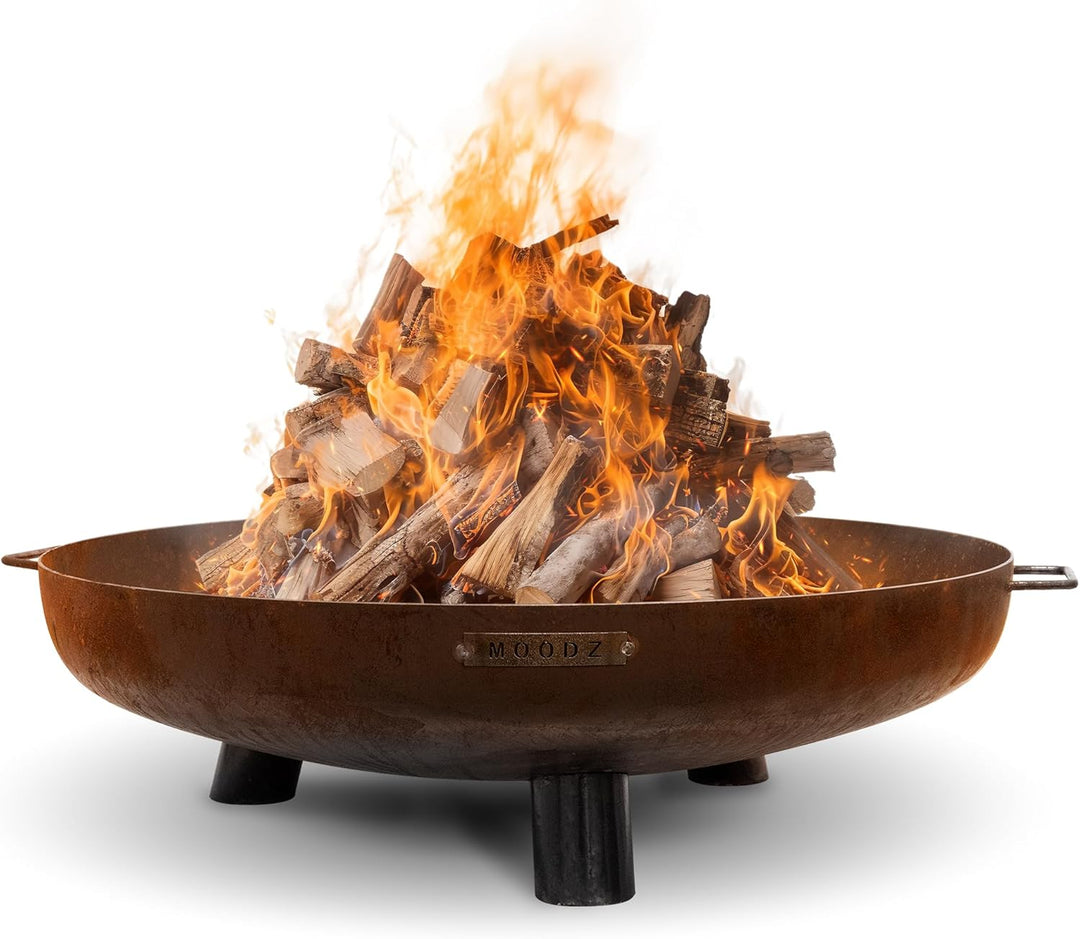 Moodz Feuerschale 60cm - Feuerschalen für den Garten - Feuerstelle Outdoor & Feuertonne - Feuerschal