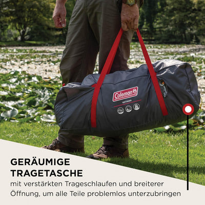 Coleman Zelt OctaGo, 3 Personen Festivalzelt, Kuppelzelt, wasserdichtes 3 Mann Campingzelt mit einge