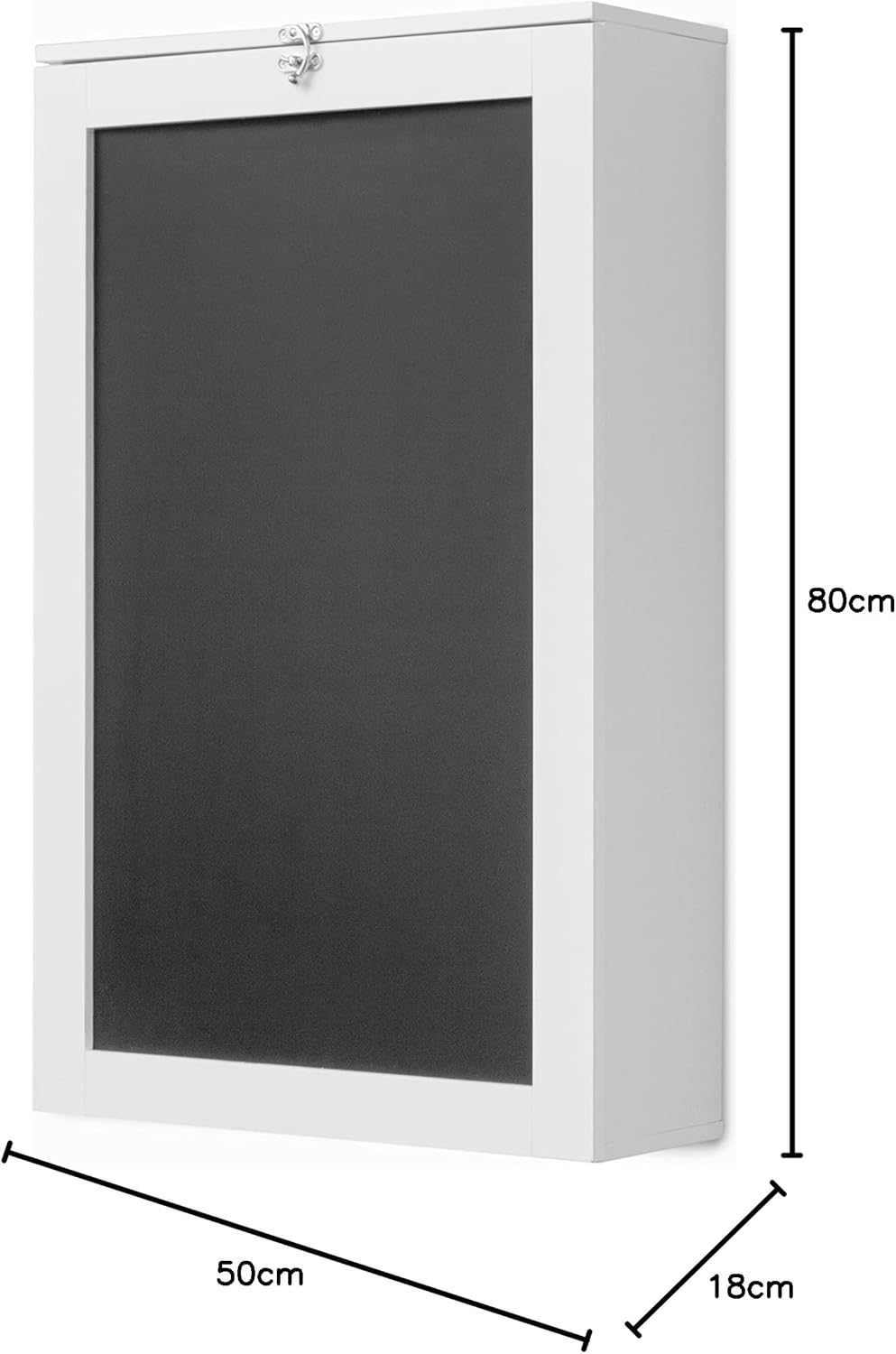InnovaGoods Woldy Tisch, Holz, Weiss, 80x50x18 cm Weiss 80x50x18 cm, Weiss 80x50x18 cm