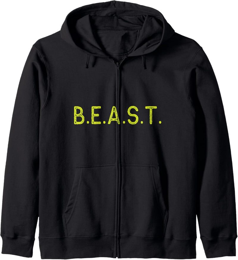 B.E.A.S.T. Fitness For Men Funny Kapuzenjacke