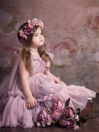 Kate Foto Hintergrund 5x7ft/1.5x2.2m Strukturierte Abstrakte Blumen Fotografie Kulisse Blumenporträt