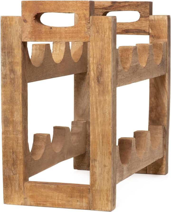Moritz Weinregal Weinhalter Flaschenregal 35 x 38 x 19 cm aus Holz Aufbewahrungsregal Weinflaschenha