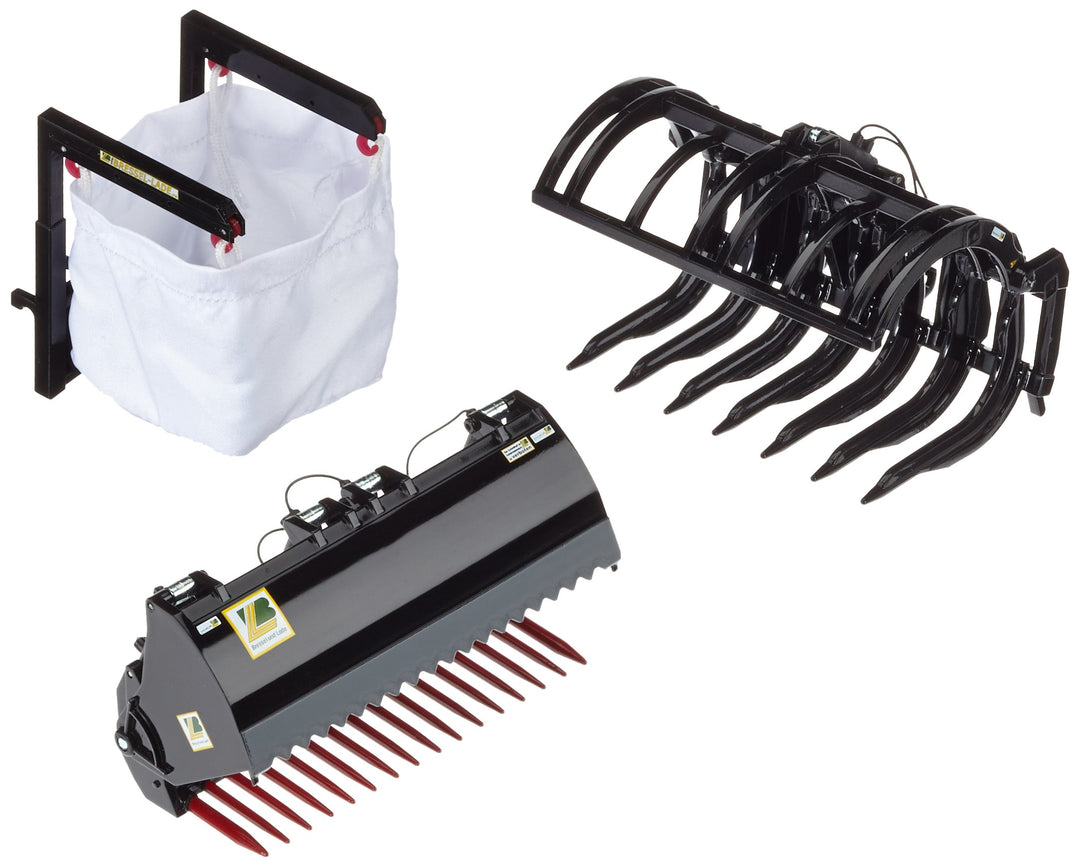 WIKING 7386 - Frontlader Werkzeuge Set B, schwarz