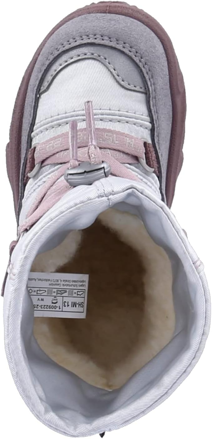 Superfit Mädchen Glacier Warm Gefütterte Gore-tex Schneestiefel 27 EU Weit Hellgrau Lila 2500, 27 EU