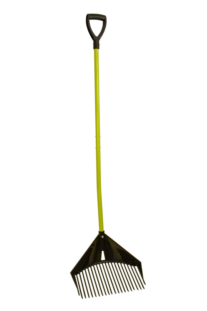 Schaufel-Rechen - Garten Harke mit Stiel - Geeignet als Schaufel, Rechen, Harke & Laubbesen 120x41cm