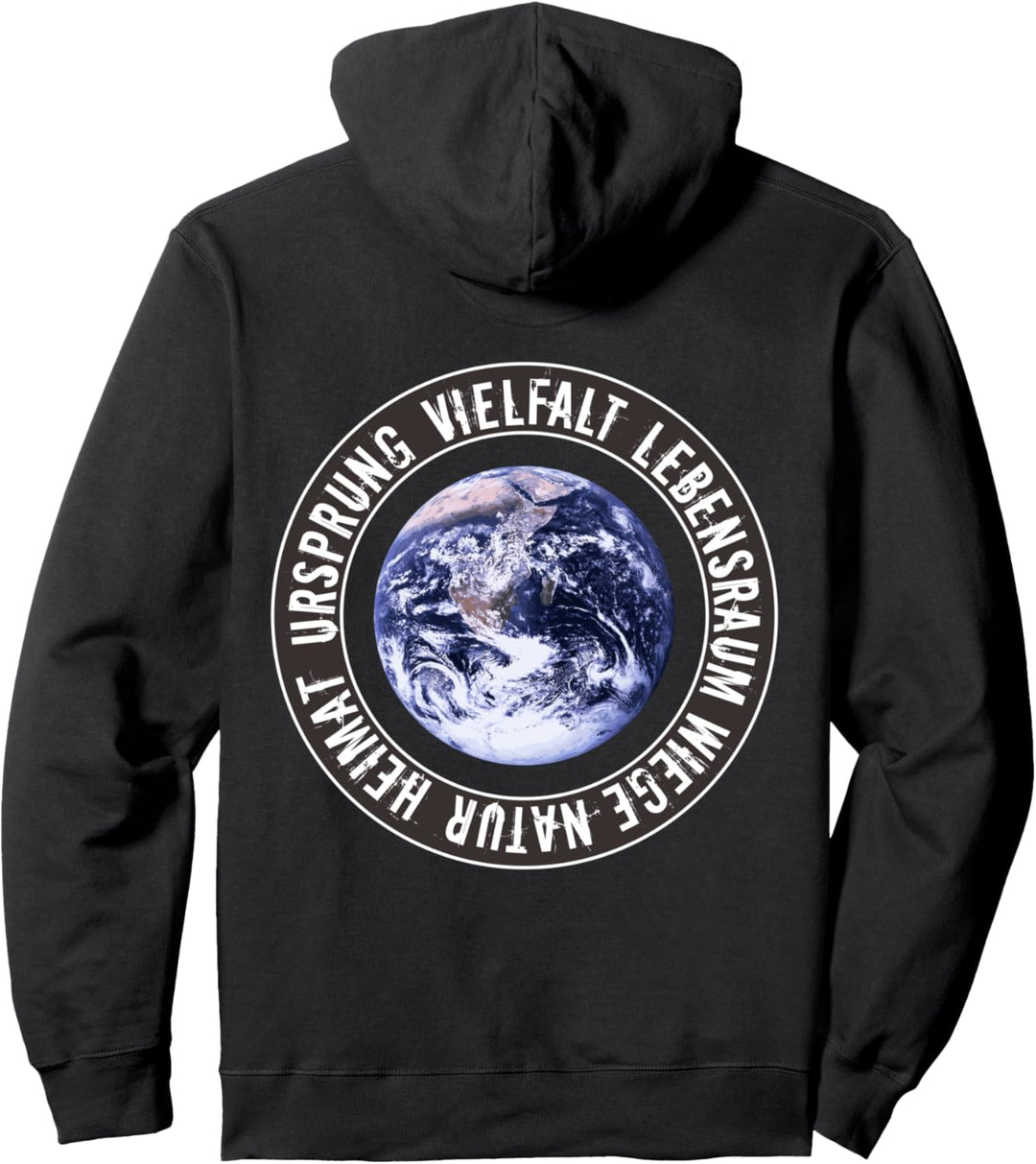 Unsere Erde ist Heimat Naturschutz Umweltschutz Klimaschutz Pullover Hoodie