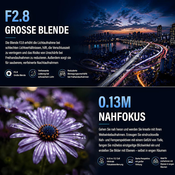 VILTROX 9mm F2.8 Z Air AF Objektiv für Nikon Z-Mount,APS-C Ultraweitwinkel | Autofokus Prime Objekti