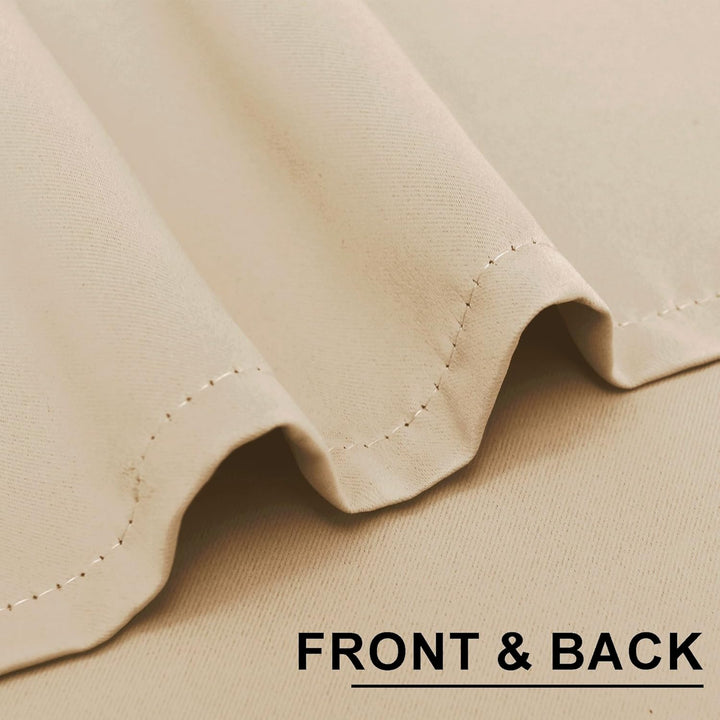 XWZO Blickdichte Vorhänge Verdunklungsvorhänge mit Ösen 2 Stücke Gardienen mit Raffhalter Lichtundur