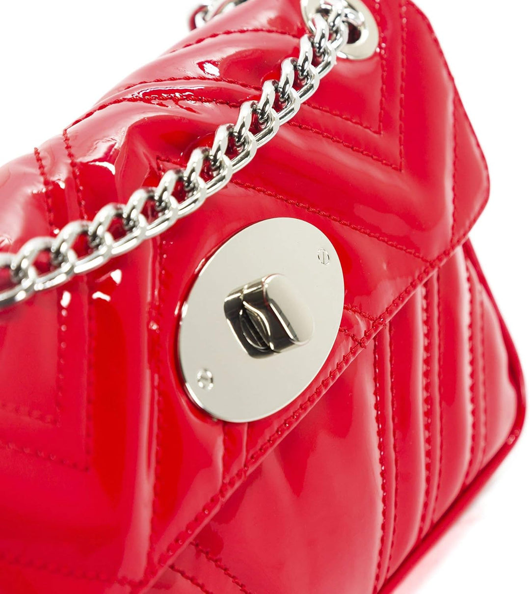 L’Intervalle Damen Juliet Stofftasche M Red Patent, M Red Patent
