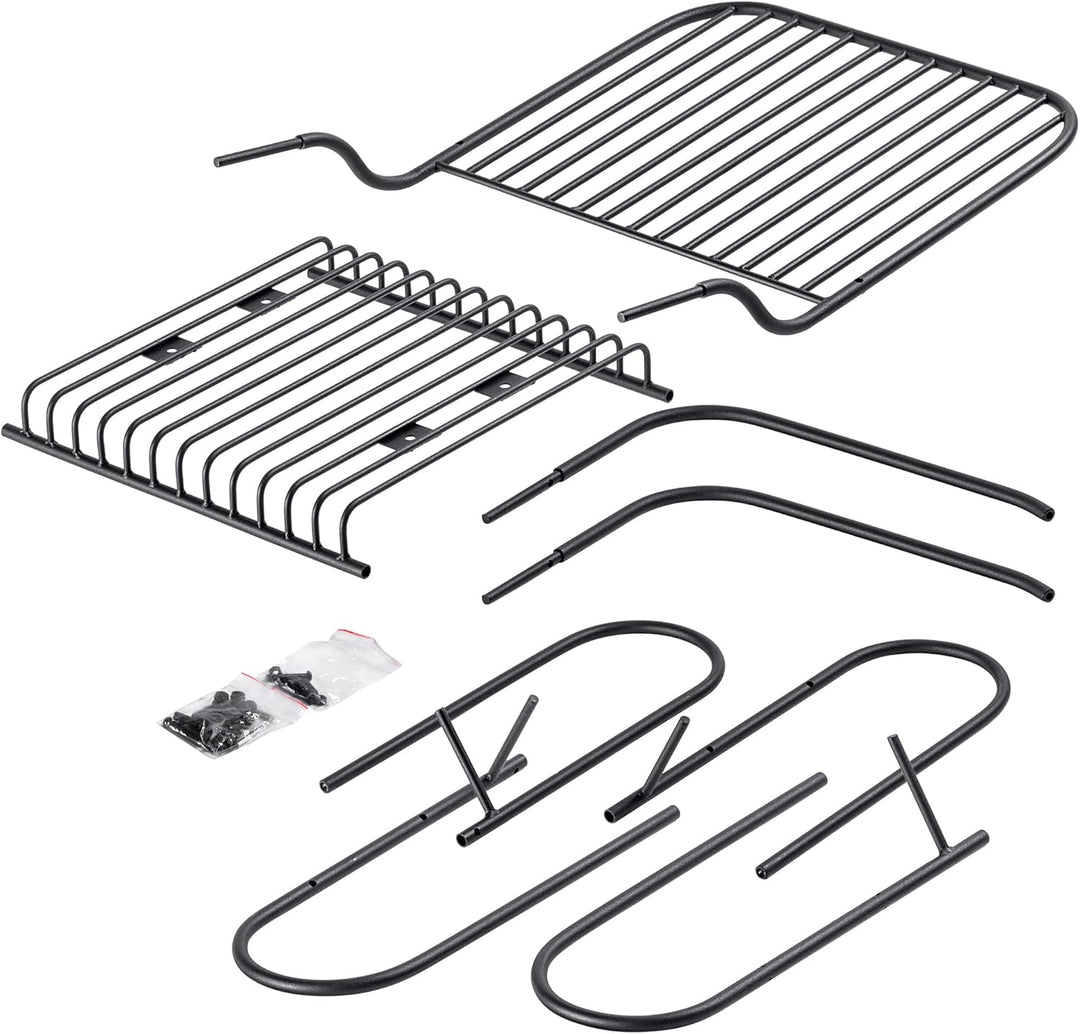 KADAX Moderne Gartenbank, Sitzbank aus pulverbeschichteten Stahl, Bank im Modulsystem, Witterungsbes