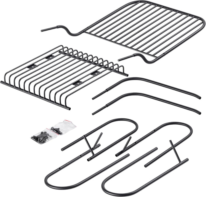 KADAX Moderne Gartenbank, Sitzbank aus pulverbeschichteten Stahl, Bank im Modulsystem, Witterungsbes