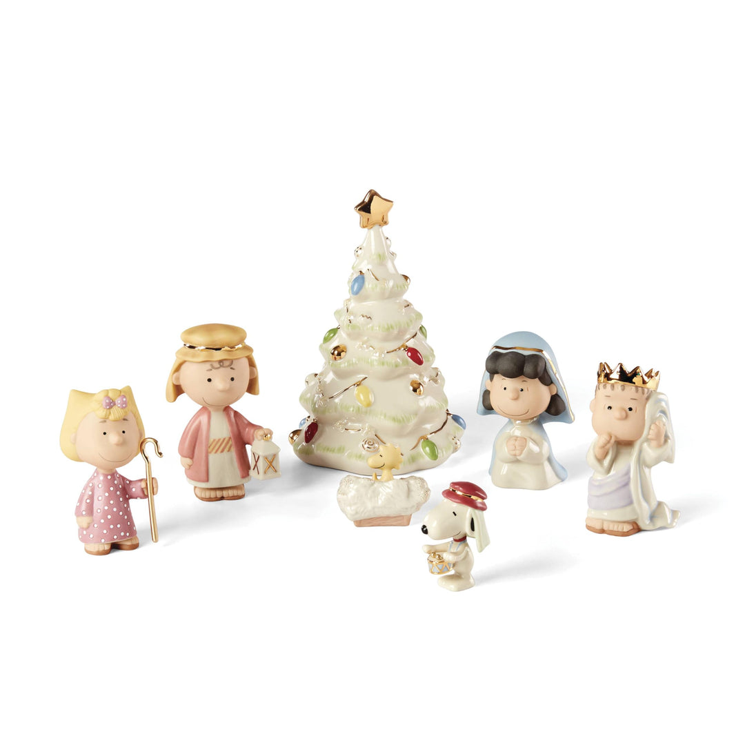 Lenox Peanuts Weihnachtsfiguren, 7-teilig, Mehrfarbig 7-tlg, 7-tlg