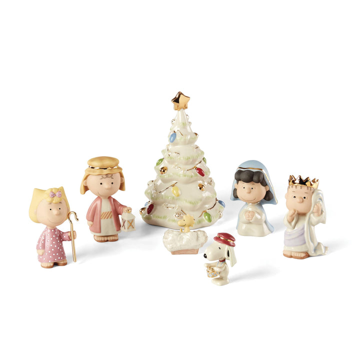 Lenox Peanuts Weihnachtsfiguren, 7-teilig, Mehrfarbig 7-tlg, 7-tlg