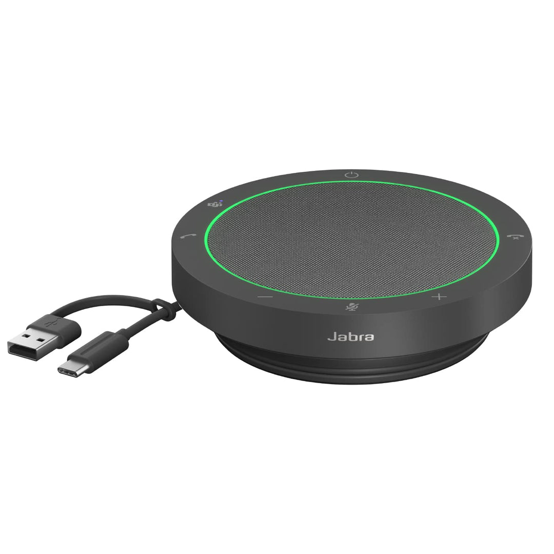Jabra Speak2 40 tragbare Freisprechlösung, 4 Mikrofone mit Geräuschunterdrückung, 50 mm Breitband-La