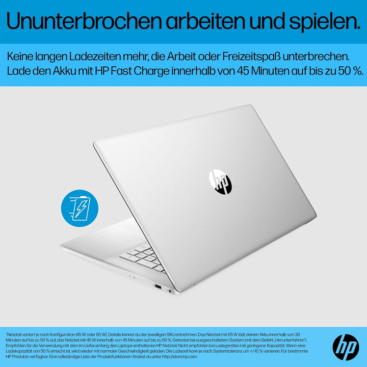 HP Laptop | 17,3 Zoll (43,9 cm) FHD IPS Display | AMD Ryzen 3 7320U | 8 GB RAM | 256 GB SSD | AMD Ra