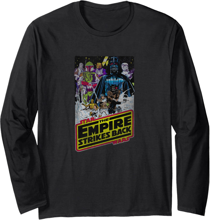 Star Wars Empire Strikes Back Villain Poster Langarmshirt