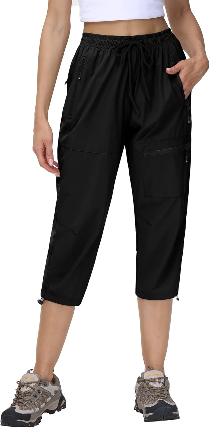 Butrends Wanderhose Damen schnelltrocknend Outdoorhose atmungsaktiv Anti-UV Cargohose Verschleissfes