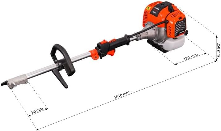 SAKAWA Motorsense Benzin 48cc Handhaben