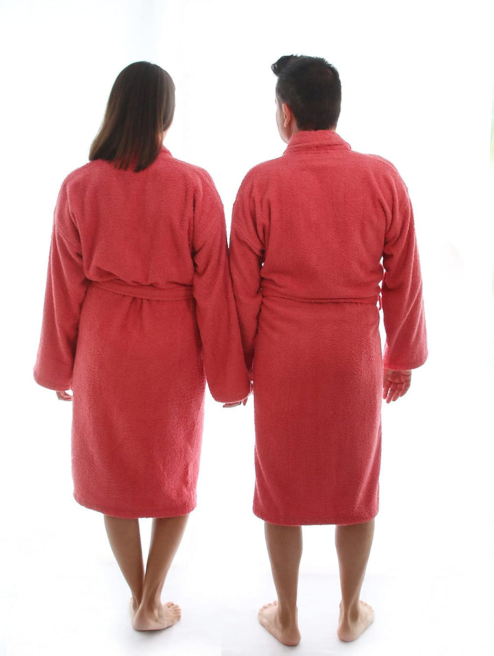 LEBENGOOD Bademantel für Damen, Herren, Unisex, Frottee 100% Baumwolle 400 gr, Flauschig, Kuschelig,