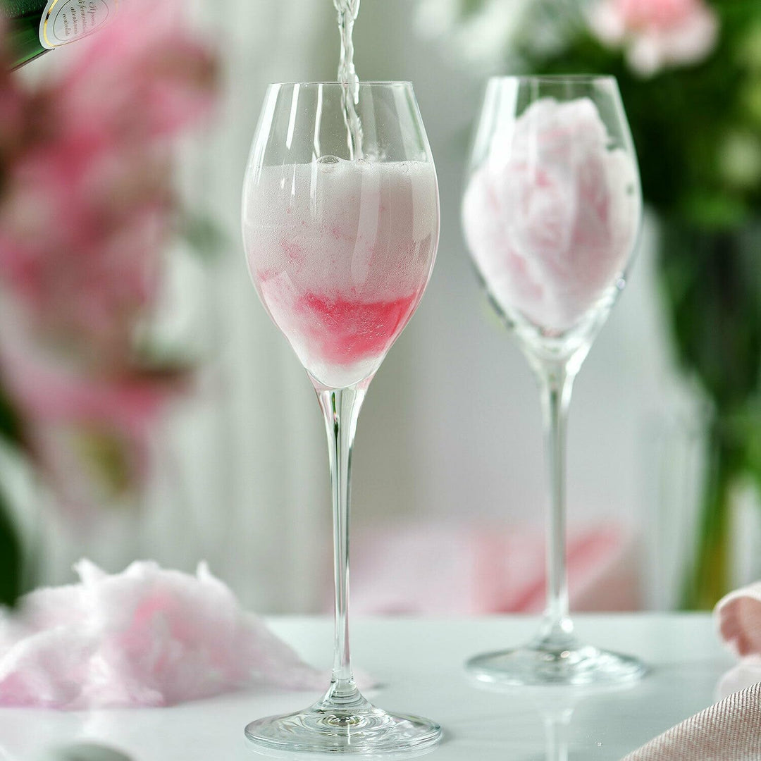 Krosno Champagnergläser Prosecco-Gläser | Set von 6 | 280 ML | Harmony Kollektion | Sektgläser Sektf