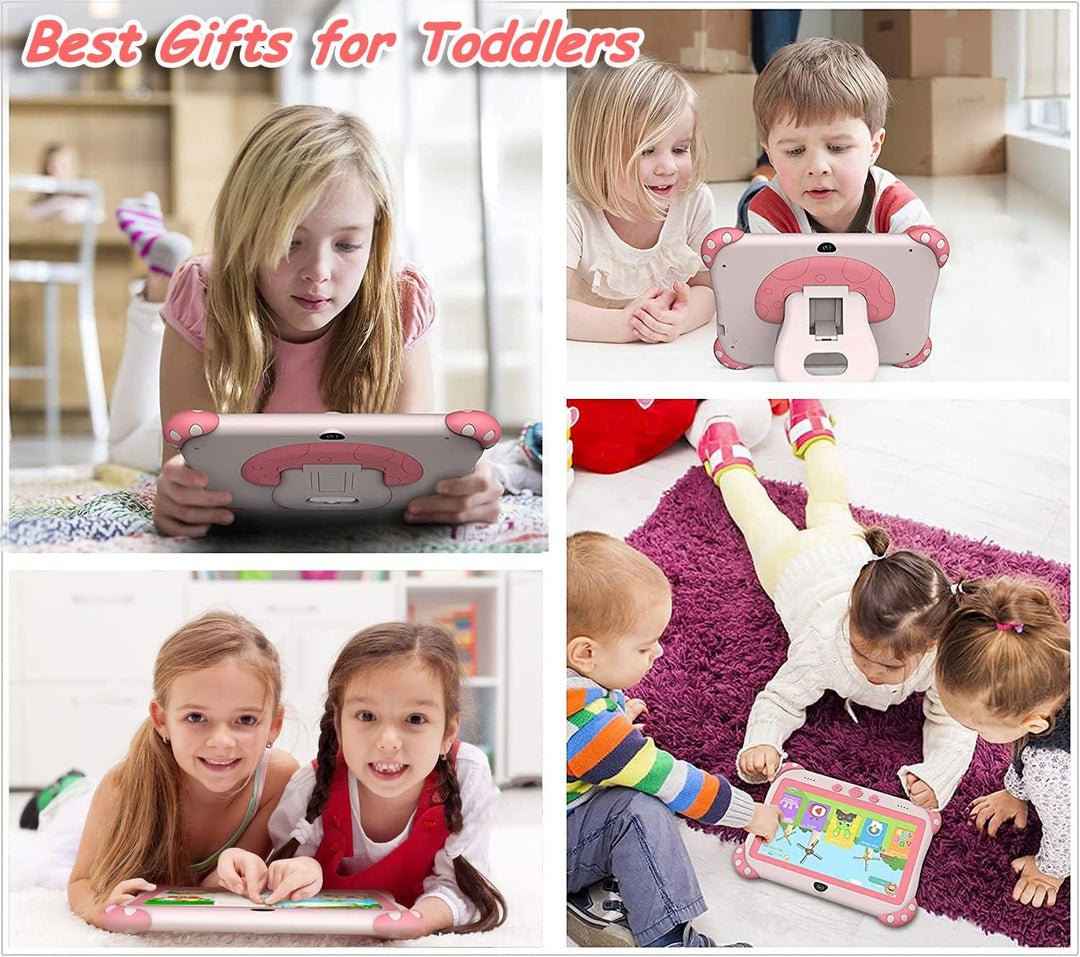 Kinder Tablet,7 Zoll Android 10 Kids Tablet,mit kindgerechte Hülle Tablets für Kinder, HD-Display,Wi