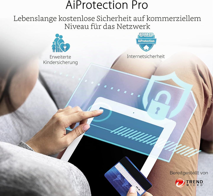 ZenWiFi AX Hybrid (XP4) AX1800 + Powerline 1er Pack Weiss kombinierbarer Router (Tethering als 4G un