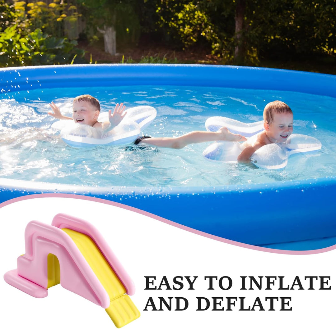 Aufblasbare Poolrutsche, 78, 7 x 33, 5 x 31, 5 Zoll PVC-Schwimmbadrutsche, breit mit Wasser befüllba
