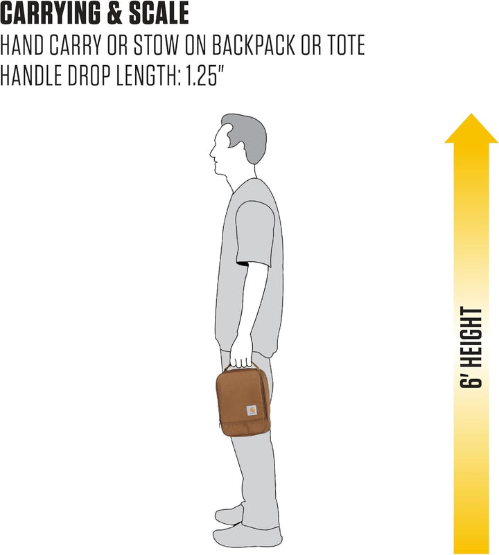 Carhartt Isolierter Lunch-Kühler für Damen und Herren, vollständig isoliert, für den täglichen Gebra