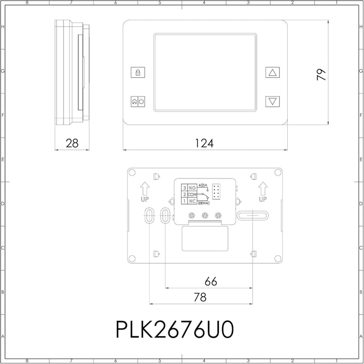 Digitaler Hygroostat-Luftbefeuchter für die Wand, 6 (2) Austauschkontakt, Batterieversorgung - Plikc