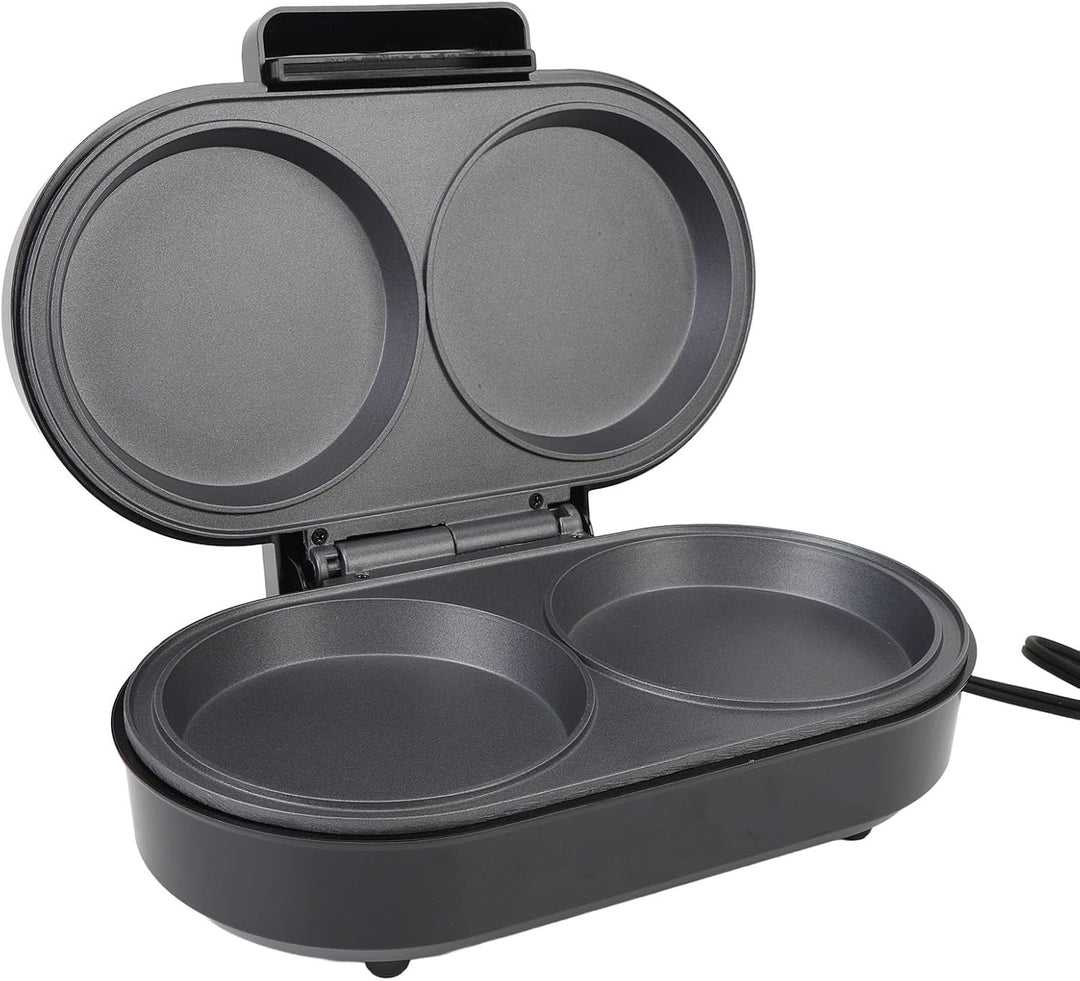 Elektrischer Pfannkuchen-Maker, 850 W, Doppelter Mini-Burger-Grill, Kleiner Elektrischer Grill, Omel