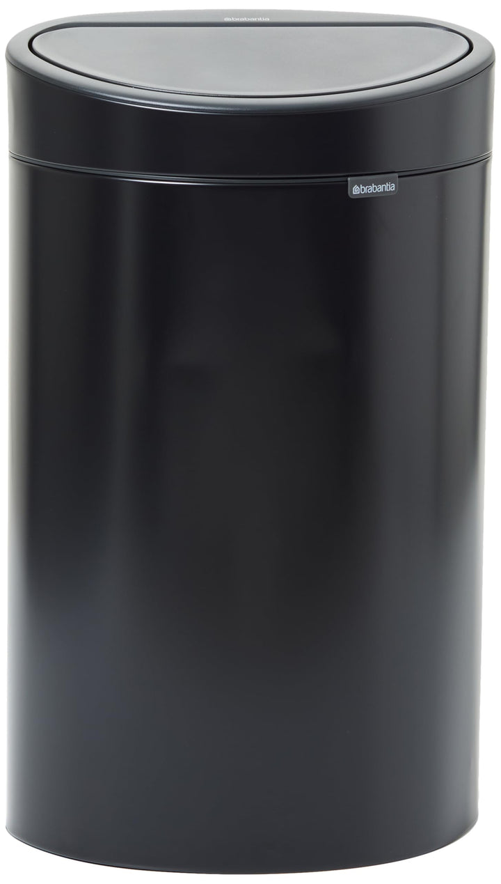 Brabantia Touch Bin New mit herausnehmbaren Kunststoffeinsatz, Matt Black, 40 L