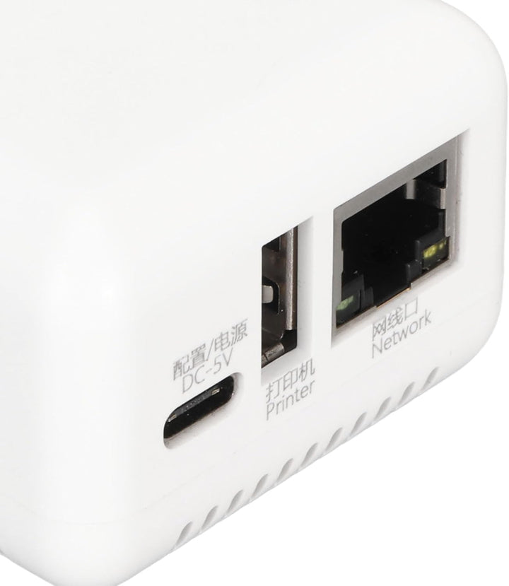 ciciglow USB 2.0-Netzwerk-Druckserver, LAN-Druckfreigabeserver für USB-Drucker, Computer-Druckserver