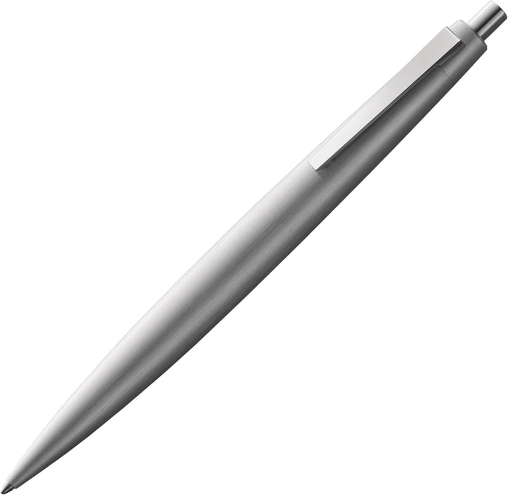 LAMY 2000 Kugelschreiber 202 – Kuli aus Polycarbonat und Edelstahl, strichmattiert in der Farbe Silb