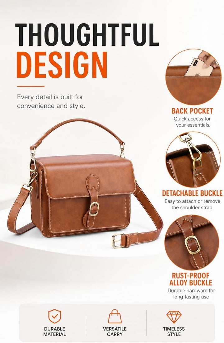 Cwatcun Kameratasche Kamera Umhängetasche Kompaktkamera Tasche Wasserdicht Retro Kompatibel für Cano