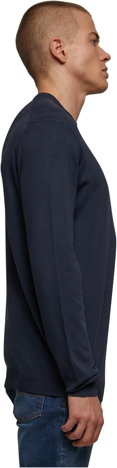 Urban Classics Herren Knitted Crewneck Sweater Sweatshirt S Navy, S Navy