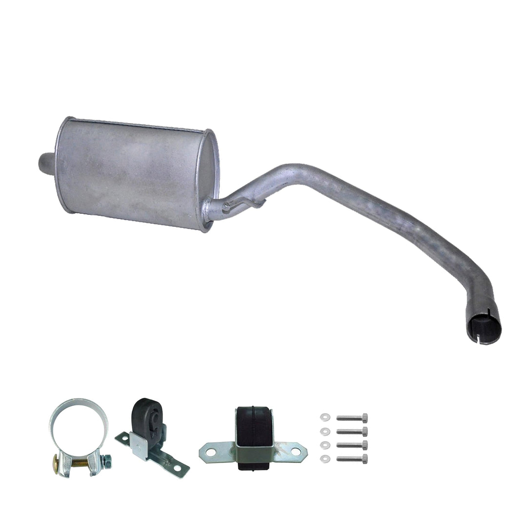 Ferroz Export Ersatz für VW Lupo 6X 1.416V 1998- Endschalldämpfer Auspuff Schrägheck Endtopf+Anbauki