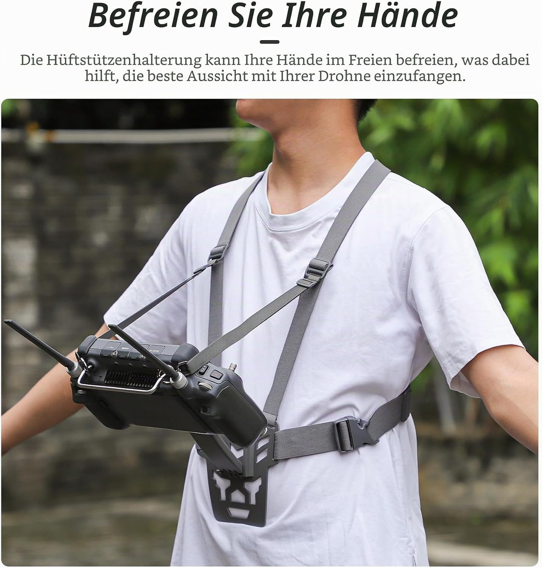 Fututech Ergonomische Halterung für DJI RC Plus, verstellbare Halterung für Drohnen-Fernbedienung, J