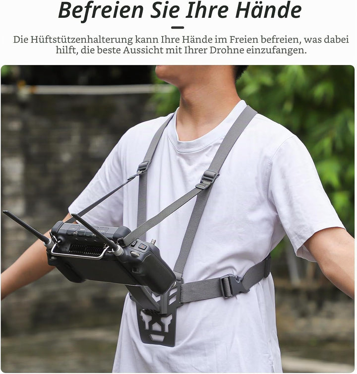 Fututech Ergonomische Halterung für DJI RC Plus, verstellbare Halterung für Drohnen-Fernbedienung, J