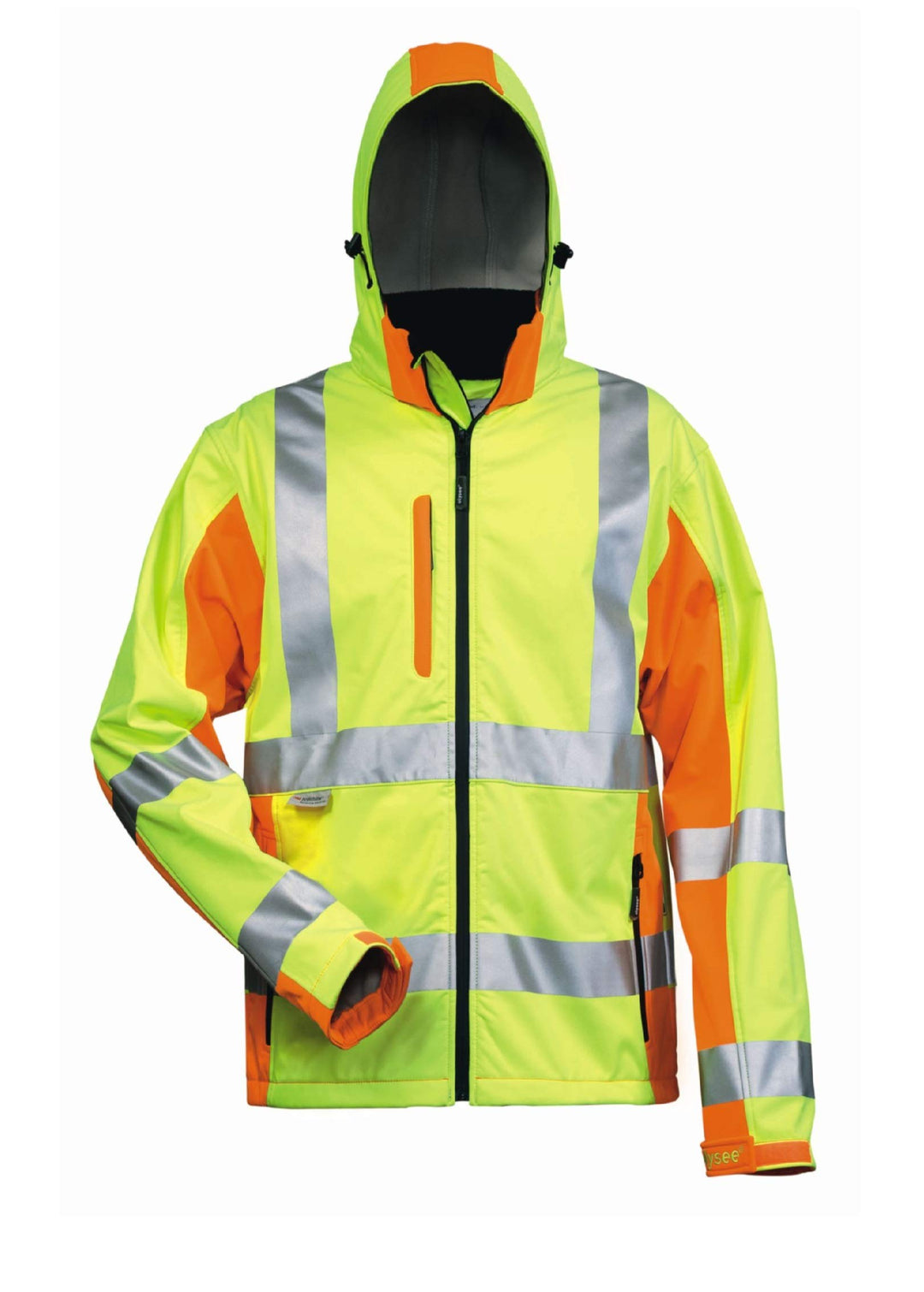 Elysee Warnschutz-Softshelljacke "Adam" Grösse, 1 Stück, 3XL, gelb/orange, 22735-3XL, 3XL