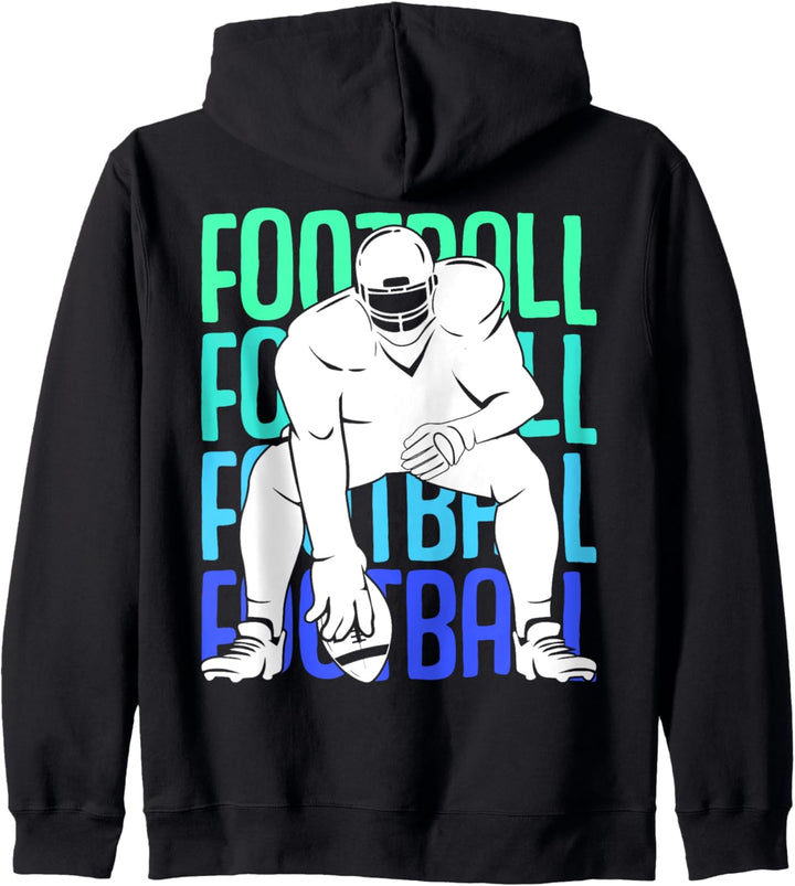 American Football Lineman Jungen Kinder Herren Kapuzenjacke