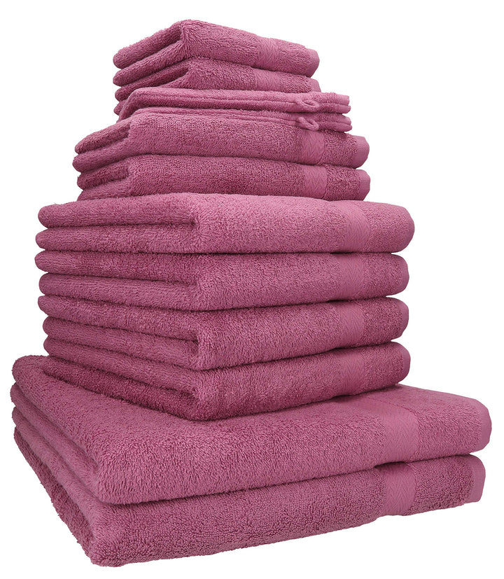 Betz Premium 12er Frottier Handtuch-Set - 2X Liegetücher - 4X Handtücher - 2X Gästetücher - 2X Seift