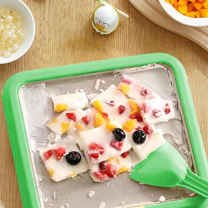 Eabdice Eisplatte Eis Rolls zum Eis Machen DIY, Eisplatte zum eis machen, Rolled Ice Cream Maker, mi