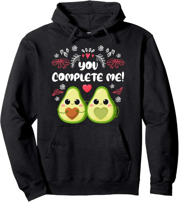You complete me Avocado Liebe Veganer Valentinstag Pullover Hoodie