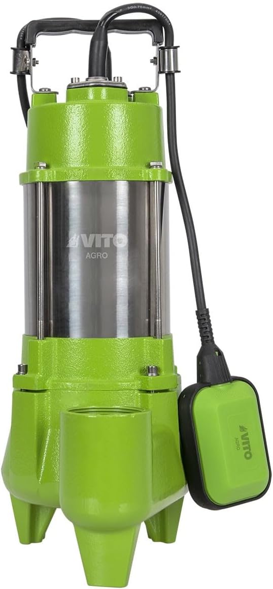 Vito AGRO Submersible Pump Water Pump 1500 Power 1500 W | Maximum Lift 13 m | Maximum Suction 5 m |