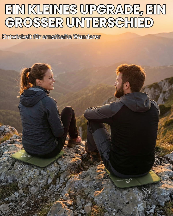 Sportneer Sitzkissen Outdoor, 40 * 40cm Sitzunterlage Outdoor Wasserdicht Oxford-Stoff Thermo Sitzki