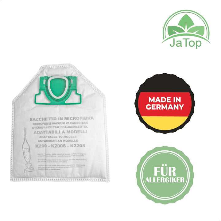 6 Microvlies Staubsaugerbeutel, 5 lagig, Allergiker geeignet, Premuim Qualität geeignet Vorwerk Kobo