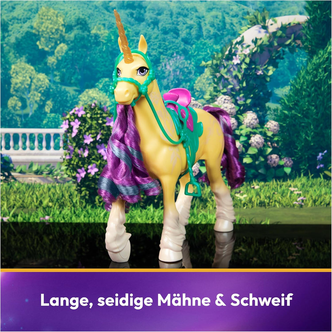Unicorn Academy Einhorn Leaf - ca. 28 cm grosses Einhorn von Ava zur beliebten Netflix-Serie, mit be